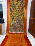 Kanchipuram Kalamkari pattu Sarees story theme