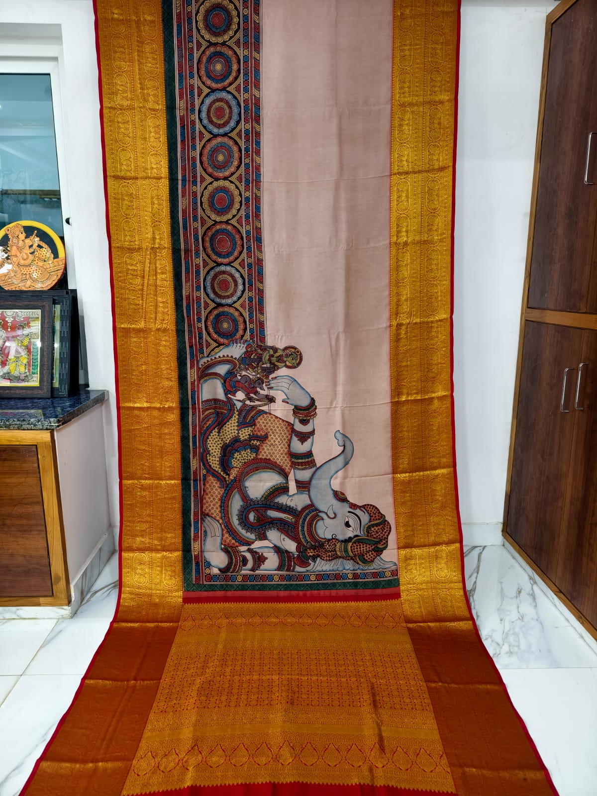 Kanchipuram Kalamkari pattu Sarees story theme
