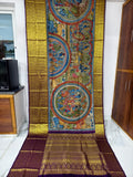 Kanchipuram Kalamkari pattu Sarees story theme
