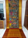 Kanchipuram Kalamkari pattu Sarees story theme