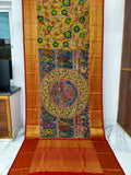 Kanchipuram Kalamkari pattu Sarees story theme