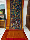 Kanchipuram Kalamkari pattu Sarees story theme
