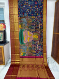 Kanchipuram Kalamkari pattu Sarees story theme
