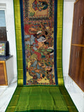 Kanchipuram Kalamkari pattu Sarees story theme