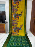 Pure pochampally ikat silk saree