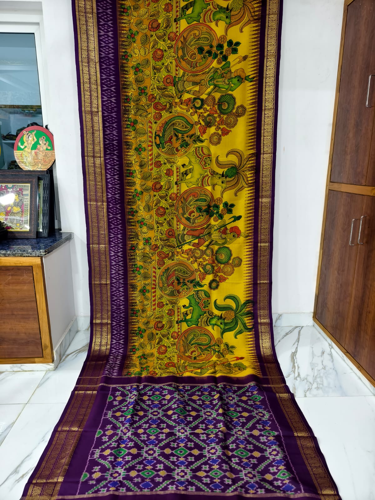 Pure pochampally ikat silk sarees