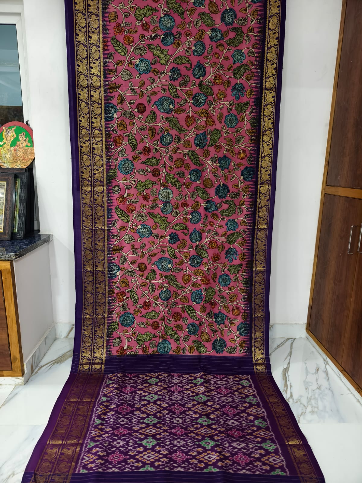 Pure pochampally ikat silk sarees