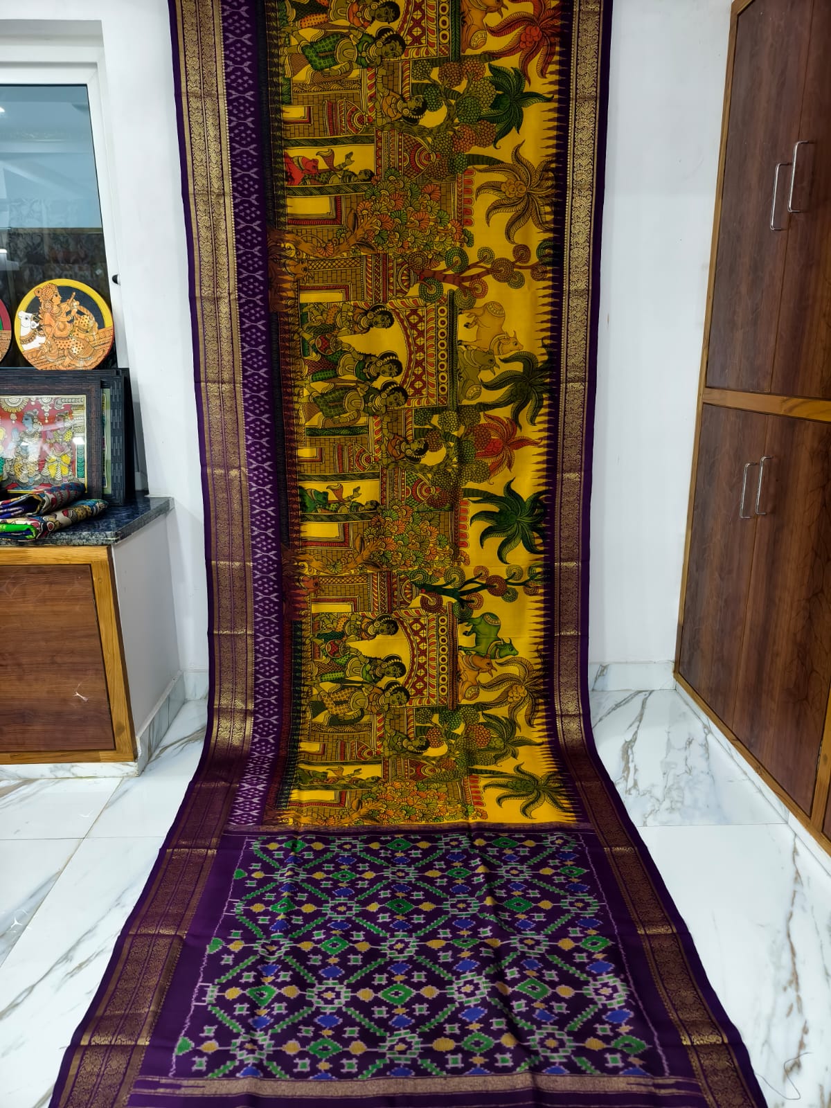 Pure pochampally ikat silk sarees
