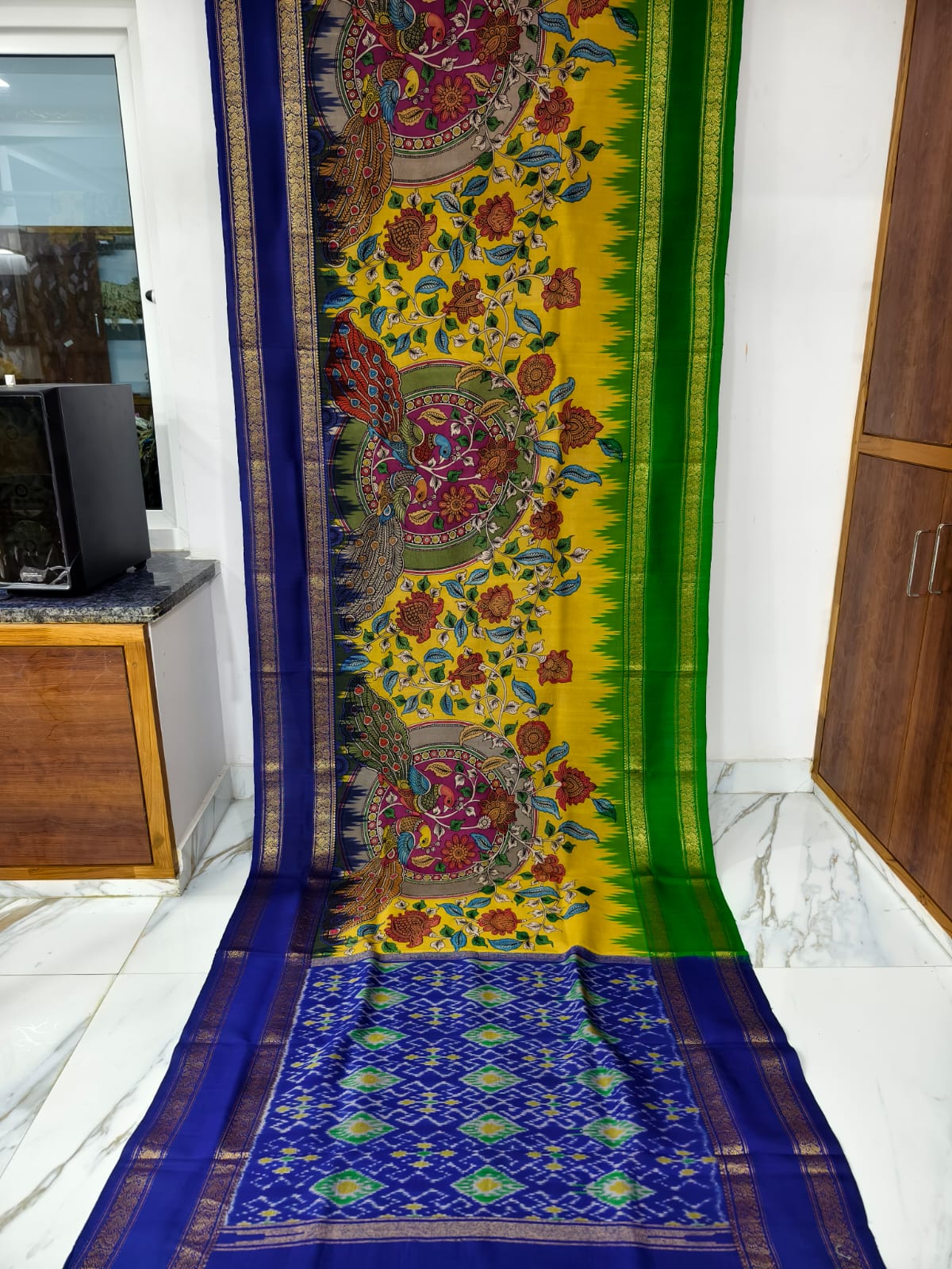 Pure pochampally ikat silk sarees