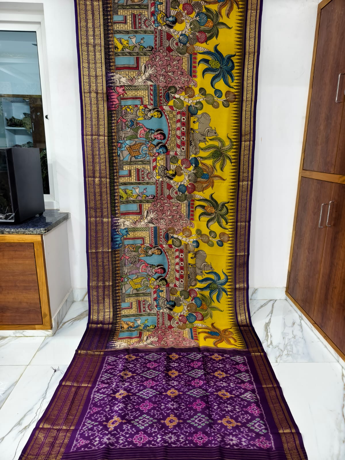 Pure pochampally ikat silk sarees
