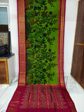 Pure pochampally ikat silk saree