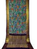 Kanchipuram kalamkari pure silk sarees