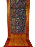 Kanchipuram kalamkari pure silk sarees