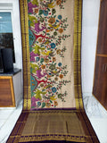 Kanchipuram kalamkari pure silk sarees