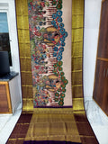 Kanchipuram kalamkari pure silk sarees