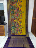 Kanchipuram kalamkari pure silk sarees