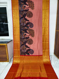 Kanchipuram kalamkari pure silk sarees