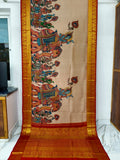 Kanchipuram kalamkari pure silk sarees