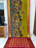 Kanchipuram Kalamkari Pure Silk Sarees