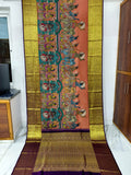 Kanchipuram Kalamkari Pure Silk Sarees