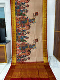 Kanchipuram Kalamkari Pure Silk Sarees