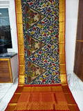 Kanchipuram Kalamkari Pure Silk Sarees