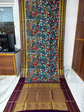 Kanchipuram kalamkari pure silk sarees