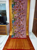 Kanchipuram kalamkari pure silk sarees